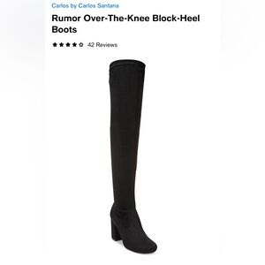 Carlos by Carlos Santana Rumor Over-The-Knee Block-Heel
Boots